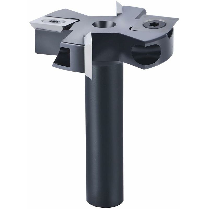 foto del prodotto lablanc fresa per spianatura con gambo da 12 mm e diametro di taglio di 45 mm con 2 2 inserti, fresa per piallatrice per legno, fresa per spianatura