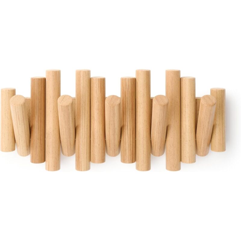 foto del prodotto lablanc gancio da parete 5 ganci legno naturale 30 x 16 x 3,5 cm
