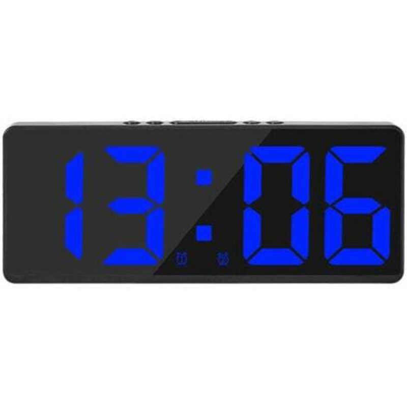 foto del prodotto lablanc grande orologio da parete digitale intelligente con controllo app, ora data attivazione del suono e funzione di conto alla rovescia,