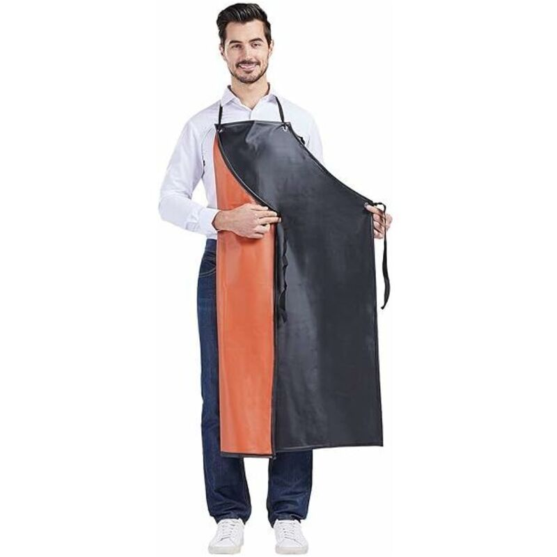 foto del prodotto lablanc grembiule protettivo in pvc, grembiule da lavoro sottile, grembiule da macello leggero e impermeabile, grembiule unisex da fabbrica,