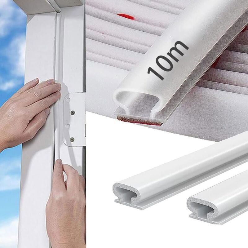 foto del prodotto lablanc guarnizione per porte e finestre, isolamento acustico e termico, guarnizione in gomma tipo d, striscia autoadesiva in tpe per porte, per
