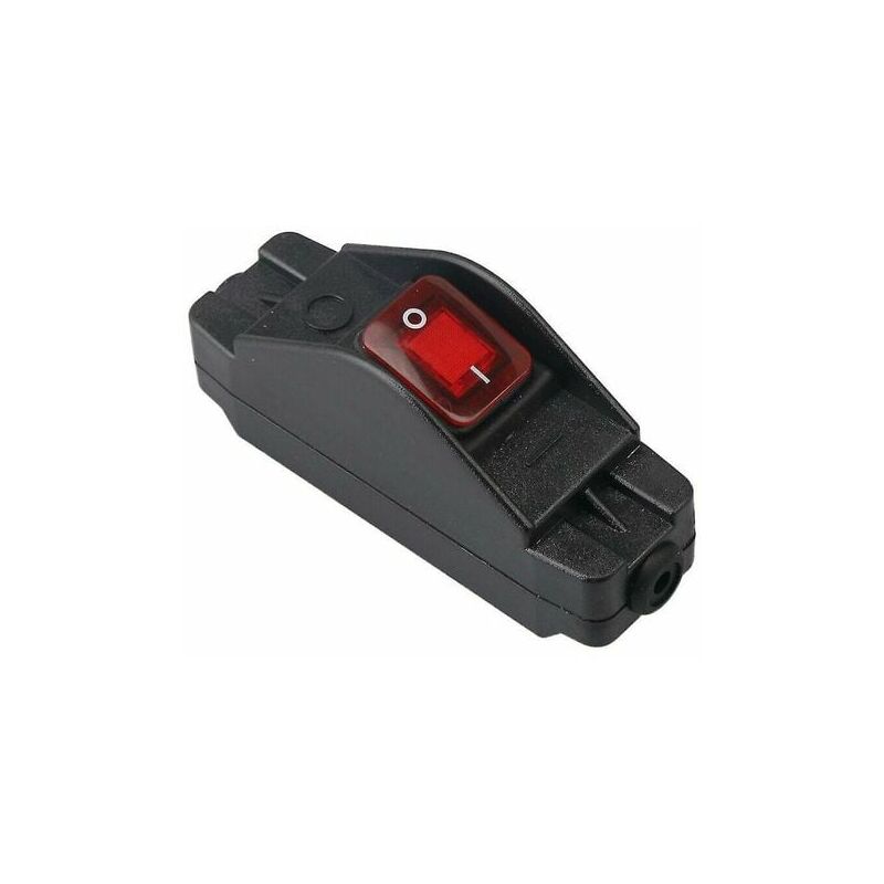 foto del prodotto lablanc interruttore a pulsante in linea ip65 30a 220v color pomodoro impermeabile