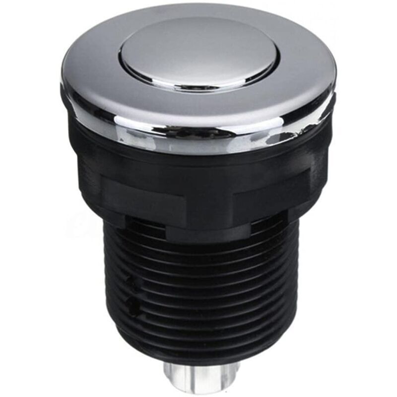foto del prodotto lablanc interruttore a pulsante per vasca da bagno, spa, scarico, spazzatura, nero, 34 mm, nero