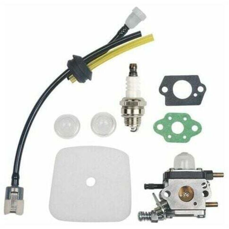 foto del prodotto lablanc kit carburatore c1u k54a con filtro aria e candela per motocoltivatore motocoltivatore a 2 tempi mantis 7222 7222e 7222m 7225 7230 7234