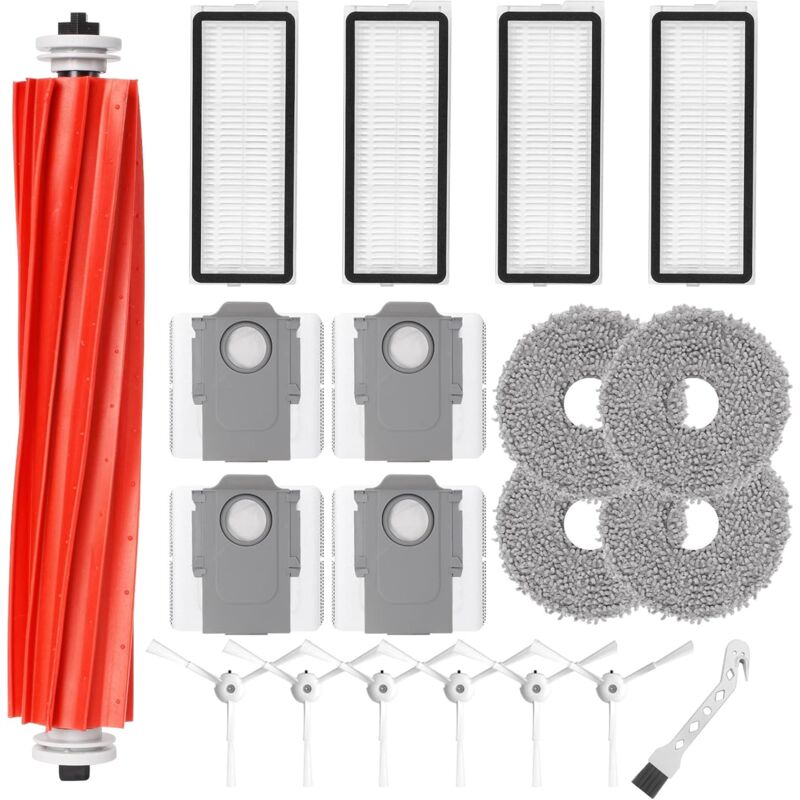 foto del prodotto lablanc kit di accessori per robot roborock qrevo s qrevo pro qrevo maxv ricambi 1 spazzola principale a rullo, 4 filtri hepa, 4 panni, 6