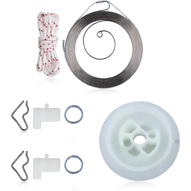 foto del prodotto lablanc kit di nottolini per puleggia di avviamento a strappo, molla e corda per decespugliatore stihl fc55 fs55 fs45 fs46 fs38 hl45