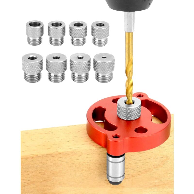 foto del prodotto lablanc kit di ricerca per centri di lavorazione del legno localizzatore di guide per trapano con boccole per trapano da 3 4 5 6 7 8 9 10 mm