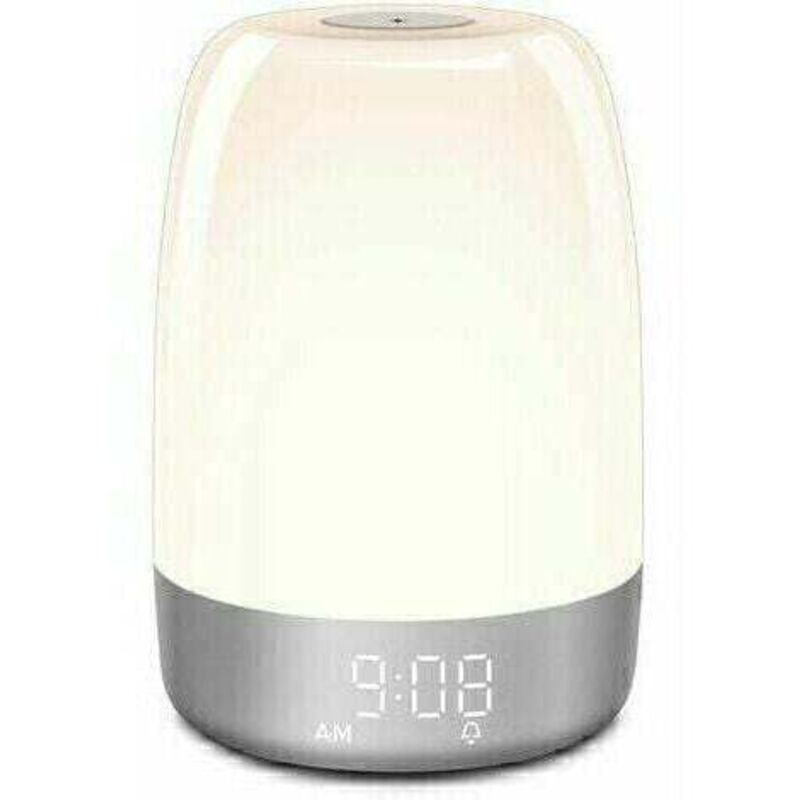 foto del prodotto lablanc lampada da comodino dimmerabile touch sveglia con luce notturna a colori rgb, timer camera da letto, sonno