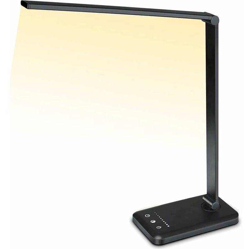 foto del prodotto lablanc lampada da scrivania a led, lampada da scrivania regolabile, 5 modalit di illuminazione, 10 livelli di luminosit , controllo touch,