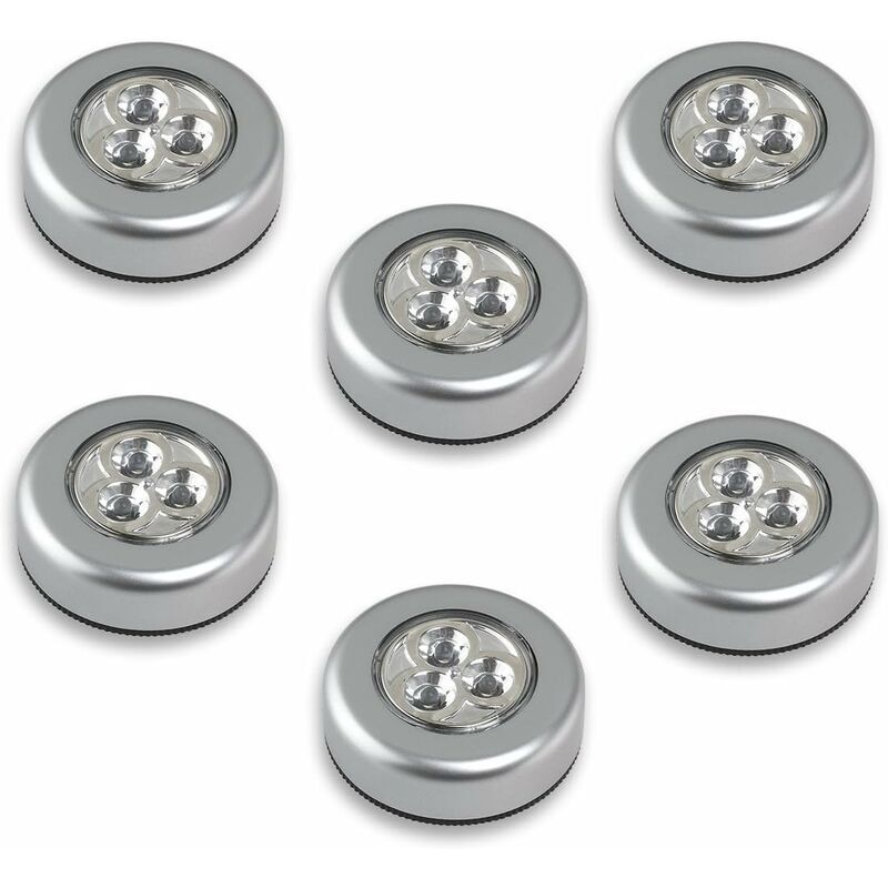 foto del prodotto lablanc lampada led touch a batteria con pulsante a pressione, 6 pezzi luce bianca classe energetica a 