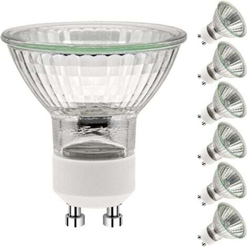 foto del prodotto lablanc lampadine gu10 50w, lampadine alogene gu10, lampadina spot ac 230v 50w, lampadine alogene gu10 a 2 pin, angolo del fascio di 35 , 2700k,