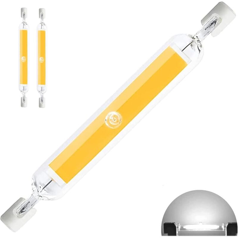 foto del prodotto lablanc lampadine led r7s 118 mm 20 w, confezione da 2, bianco caldo 3000 k 500 lm, dimmerabili, illuminazione a 360 gradi, senza sfarfallio