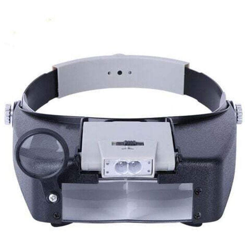foto del prodotto lablanc lente d ingrandimento con fascia per orologiaio, a mani libere, con luce led, per orologiaio, gioielliere, lettura