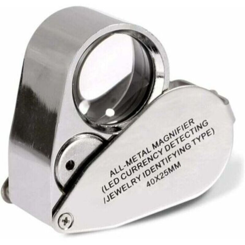 foto del prodotto lablanc lente d ingrandimento pieghevole da gioielliere 40x con luce led illuminata rilevamento di valuta a led tipo di lente d ingrandimento