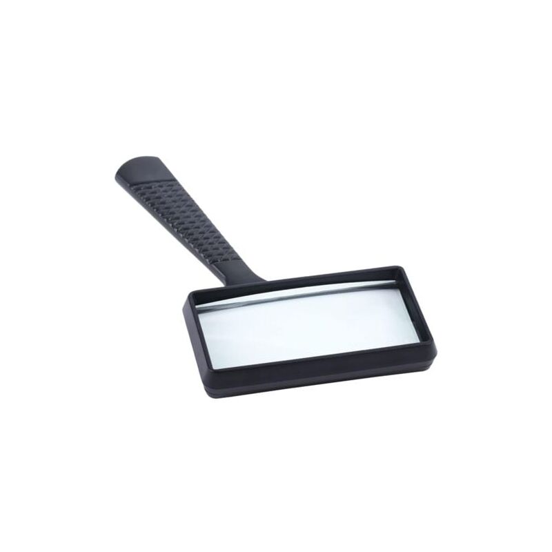 foto del prodotto lablanc lente d ingrandimento rettangolare portatile 5x con manico in plastica 100x50mm lente d ingrandimento navigazione libri documenti giornali