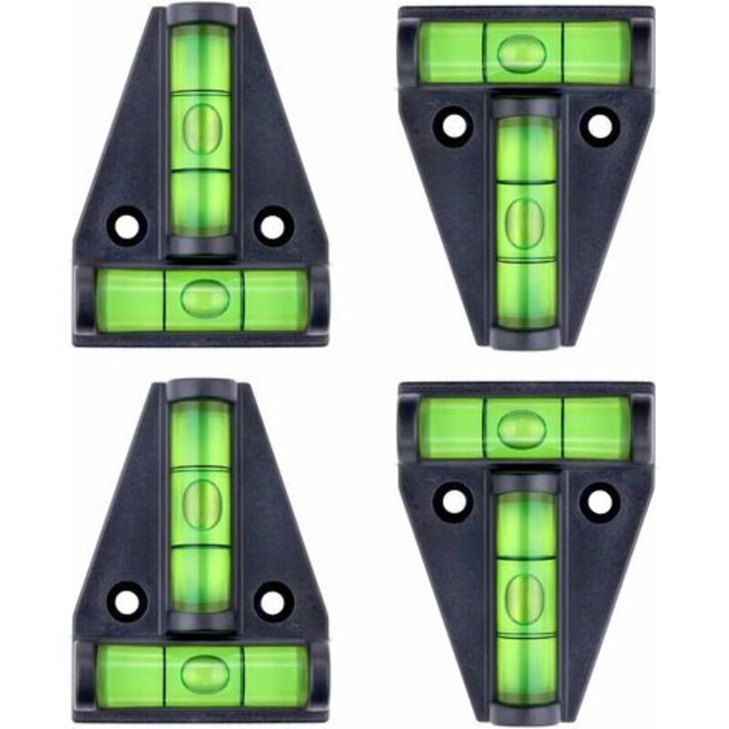 foto del prodotto lablanc livella a bolla, piccola livella magnetica a forma di t con 2 bolle di livellamento. set di 4 accessori per camper, stabilizzatori,
