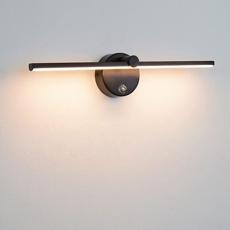 foto del prodotto lablanc - luci da specchio a led dimmerabili con interruttore, applique da parete per bagno girevole a 300 , led 5w 4000k, lampada da specchio per