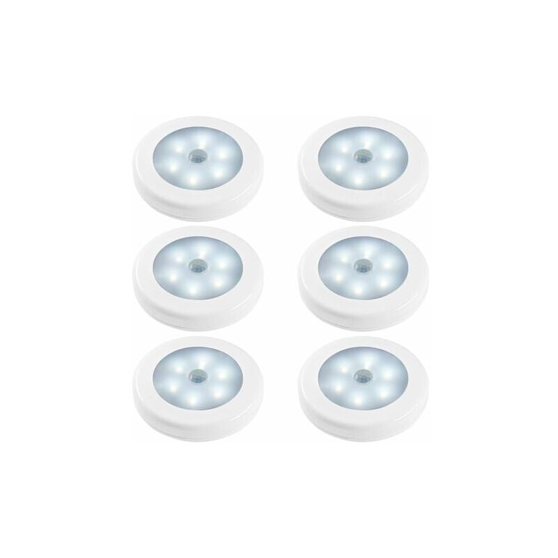 foto del prodotto lablanc luci notturne con sensore di movimento confezione da 6 luci led con sensore di movimento attivabili al buio per camera da letto, bagno,