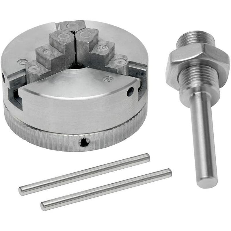 foto del prodotto lablanc mandrino a tre griffe mini tornio in lega di zinco mandrino a tre griffe m12 1 mandrino per trapano elettrico manuale biella utensile