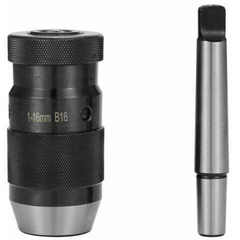 foto del prodotto lablanc mandrino per trapano integrato con attacco mt2 b16 mandrino autoserrante b16 da 1 16 mm