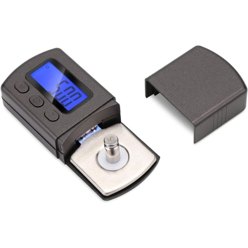 foto del prodotto lablanc mini adattatore per bilancia digitale, puntina per giradischi, misuratore di forza della puntina per giradischi digitale, lcd