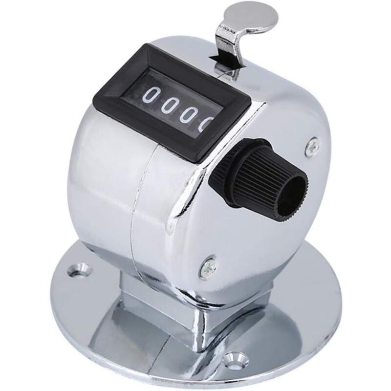 foto del prodotto lablanc mini conta numeri in metallo a 4 cifre, conta numeri manuale con seduta in metallo per giochi di golf