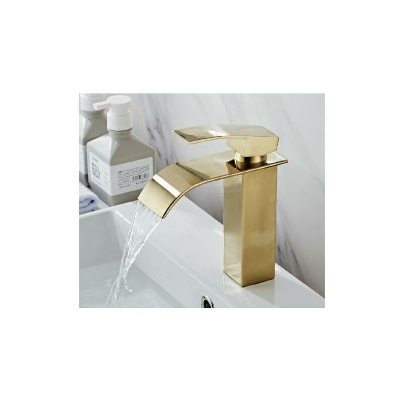 foto del prodotto lablanc miscelatore per lavabo, rubinetto monoforo, miscelatore per lavello, leva singola, rubinetto per lavabo in rame, miscelatore per acqua