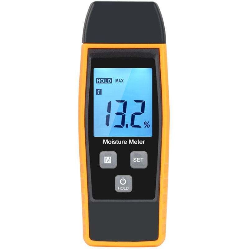foto del prodotto lablanc misuratore di umidit digitale per legno, misuratore di umidit portatile per legno a 2 pin con display lcd retroilluminato, rilevatore di