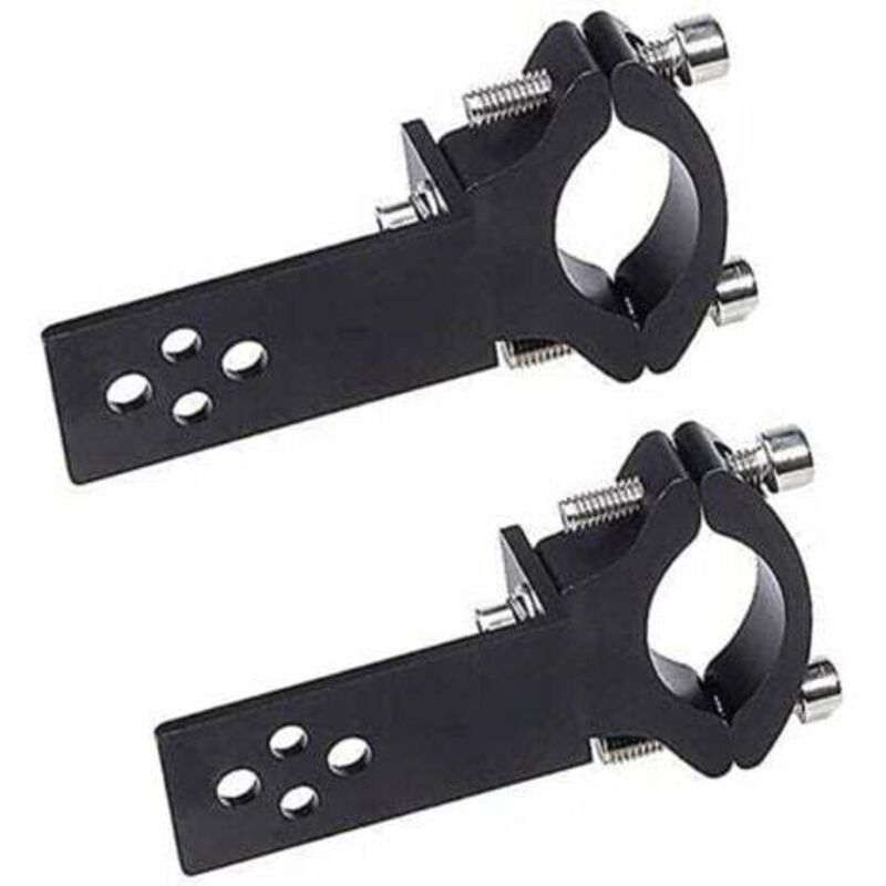 foto del prodotto lablanc morsetti per tubi forcella moto confezione da 2 installazione orizzontale verticale supporto per barra luminosa a led 22 mm 36 mm