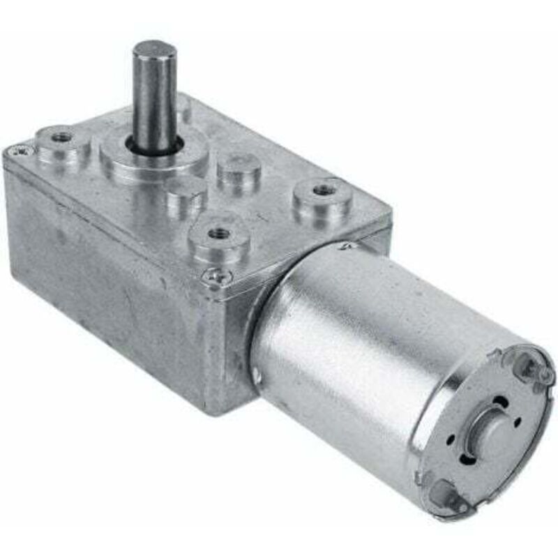 foto del prodotto lablanc motore elettrico riduttore reversibile ad alta coppia, motore a vite senza fine, 12 v, 150 giri min, argento