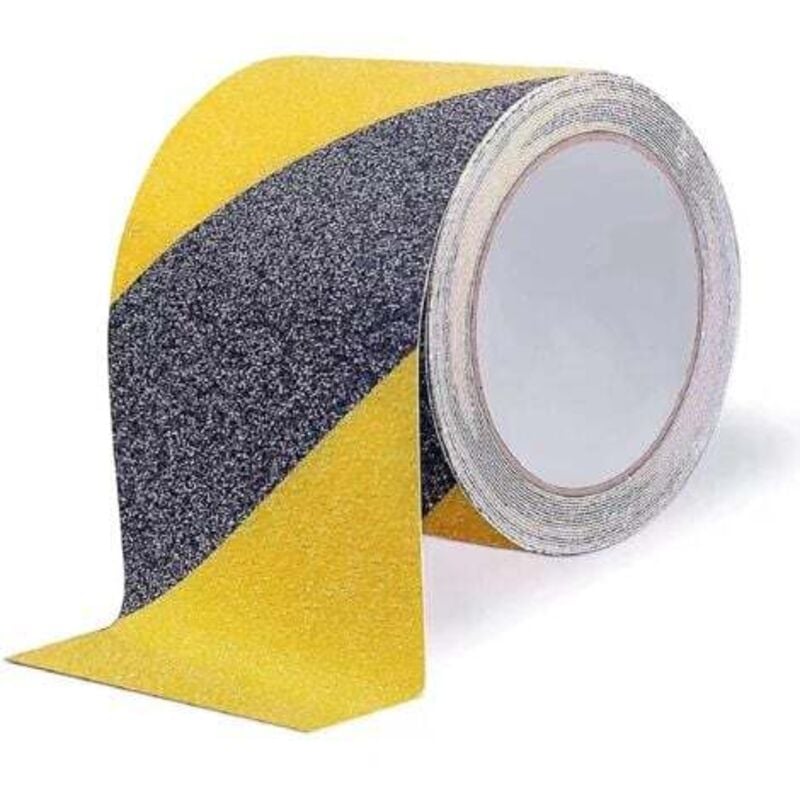 foto del prodotto lablanc nastro antiscivolo per scale esterne, 10 cm x 5 m, nastro antiscivolo adesivo, nastro di sicurezza antiscivolo, nastro adesivo antiscivolo