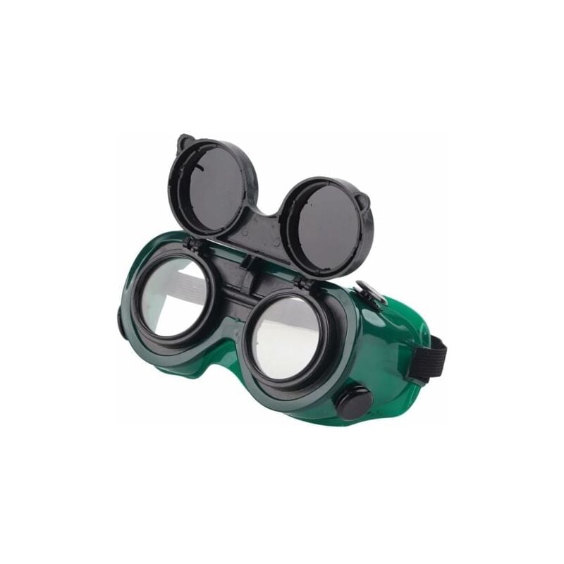 foto del prodotto lablanc occhiali di sicurezza per saldatura con frontale ribaltabile, occhiali di sicurezza per saldatura con lenti da 50 mm, occhiali protettivi