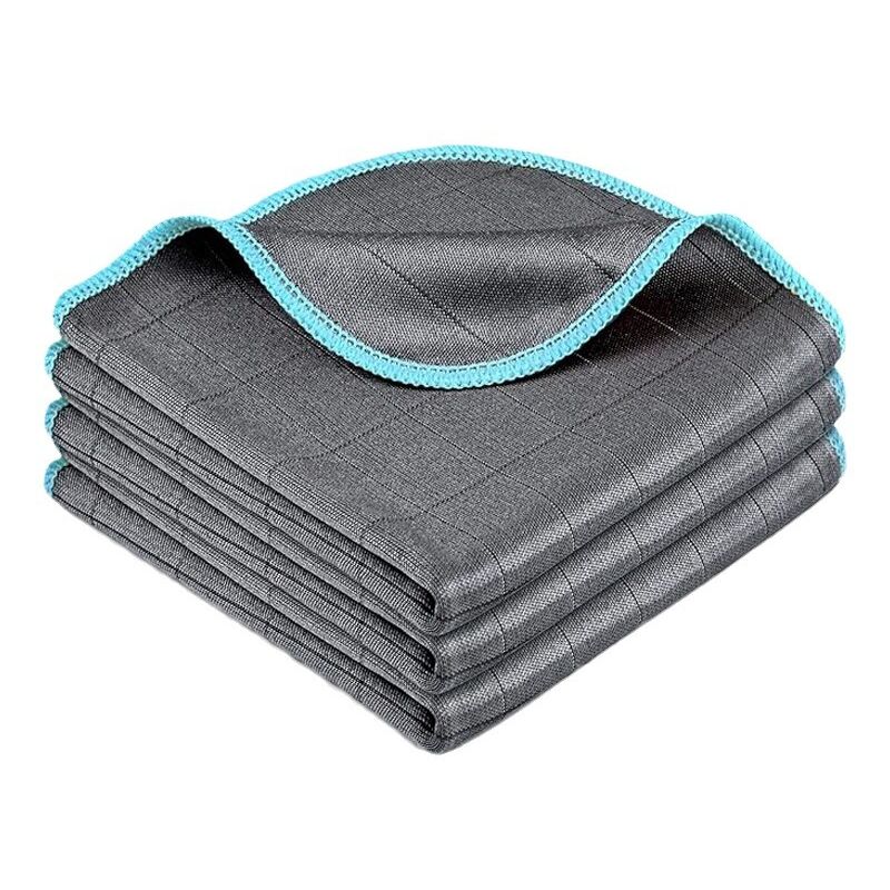 foto del prodotto lablanc panno magico in microfibra di carbonio 400 gsm, panno lucidante assorbente senza tracce, tergicristallo per vetri, bicchieri, piatti,