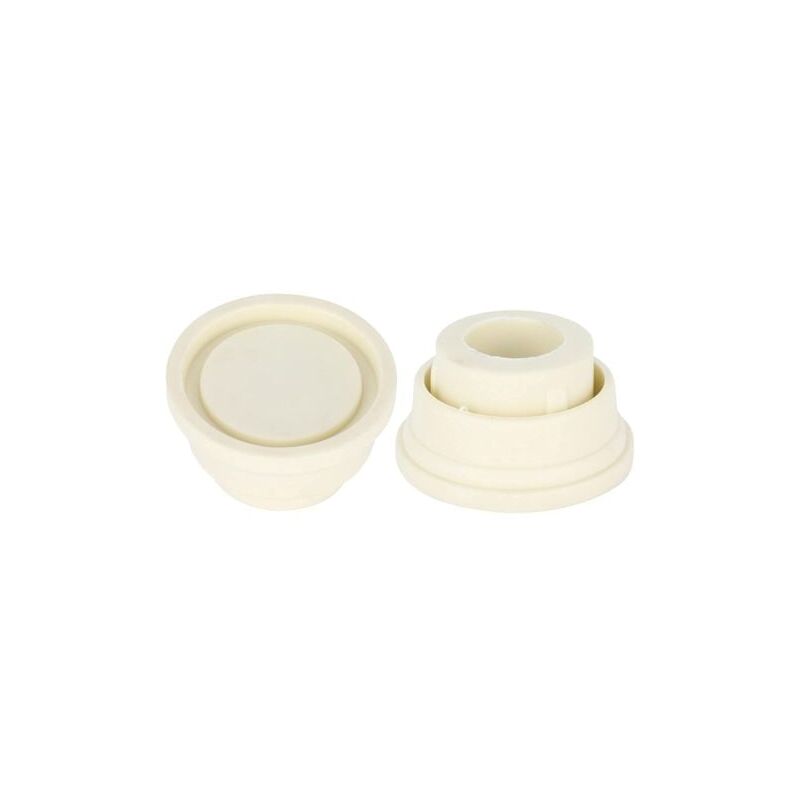 foto del prodotto lablanc paraurti in gomma per scaletta da piscina, set di due paraurti bianchi per scalette da piscina