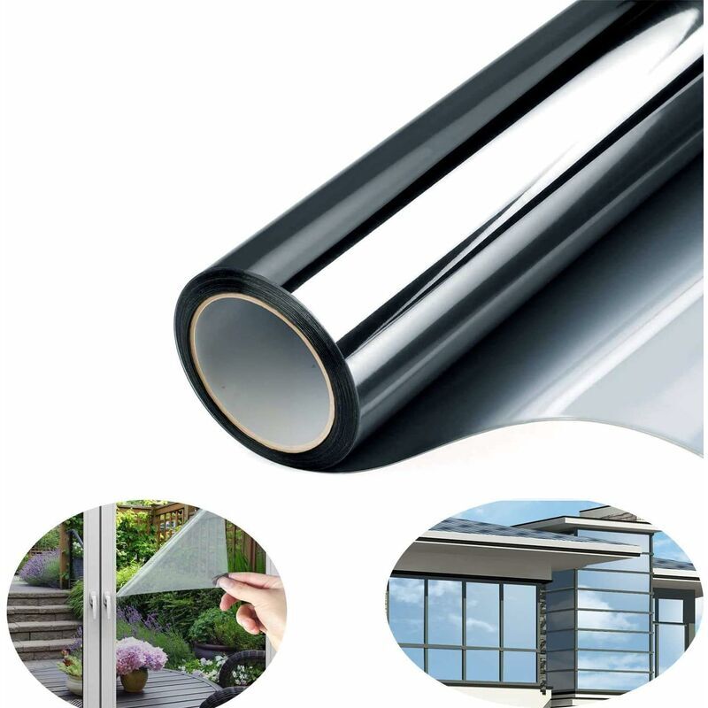 foto del prodotto lablanc pellicola per vetri, pellicola a specchio unidirezionale, pellicola anti uv, pellicola autoadesiva, pellicola solare 40x400cm