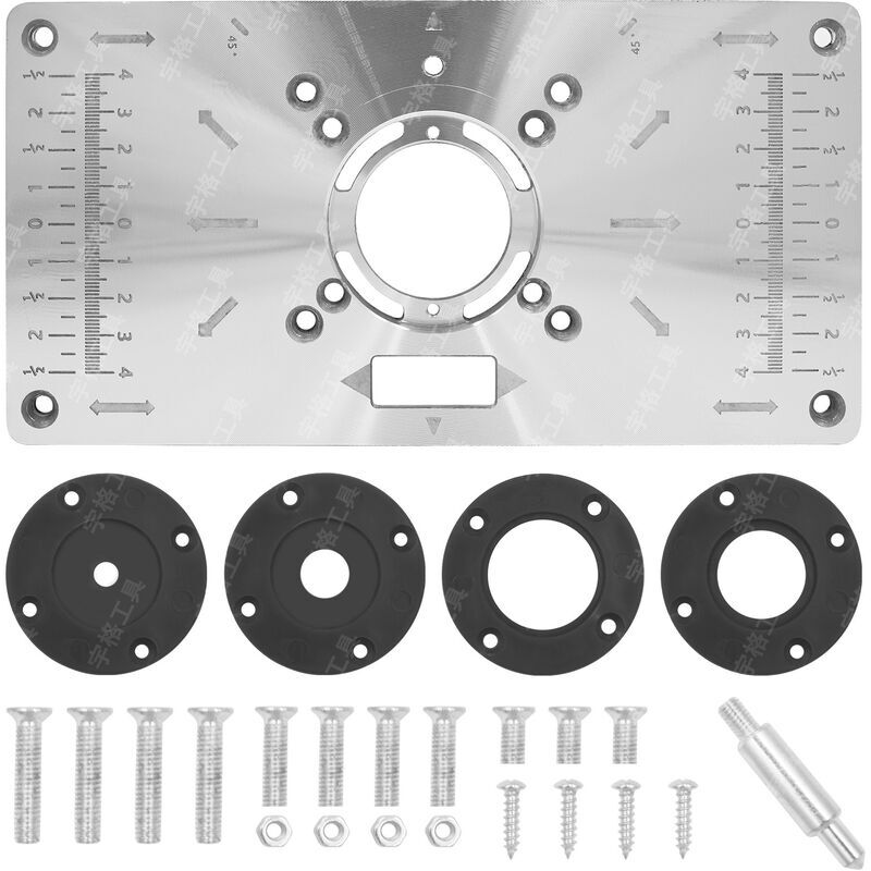 foto del prodotto lablanc piastra di inserimento per tavolo da fresatura in alluminio piastra di inserimento per tavolo da fresatura multifunzionale, tavolo da