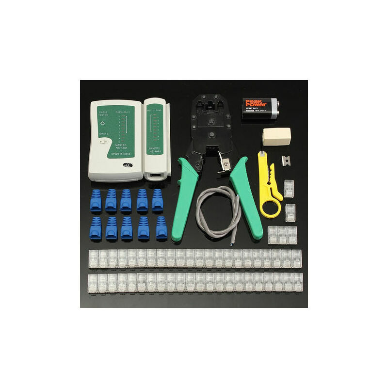 foto del prodotto lablanc pinze per cavi di rete, pinze a crimpare, kit rj45, con batteria