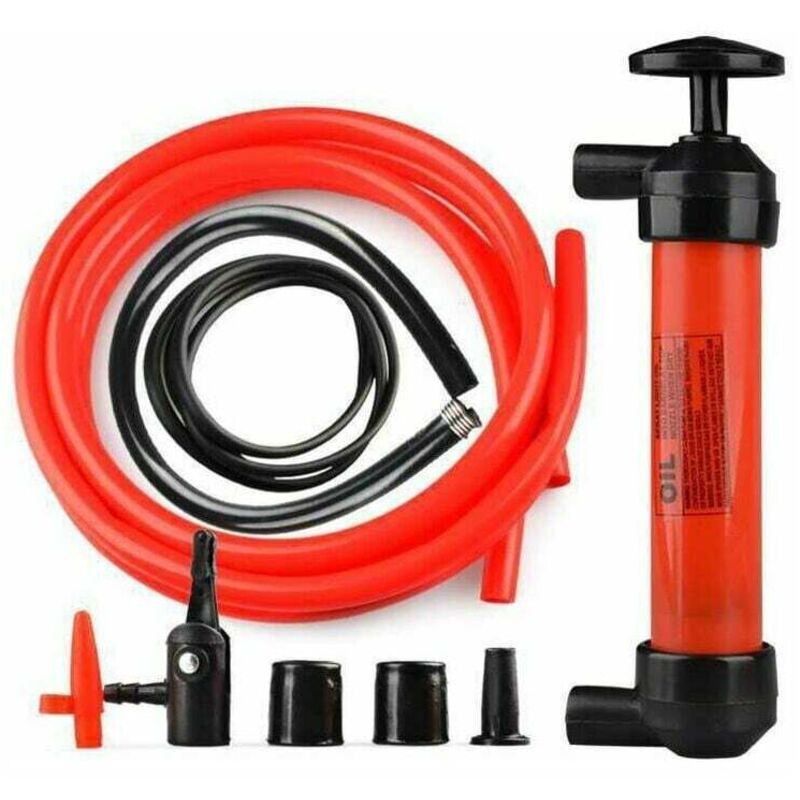 foto del prodotto lablanc pompa a sifone manuale, pompa per olio, pompa di scarico, pompa ad aria manuale da 200 cc per estrazione e trasferimento di carburante,