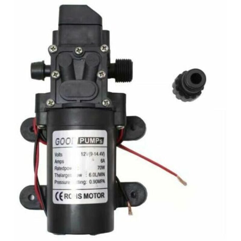 foto del prodotto lablanc pompa elettrica autoadescante a membrana ad alta pressione dc 12v per la pulizia di roulotte, barche, lavaggio e irrigazione del giardino