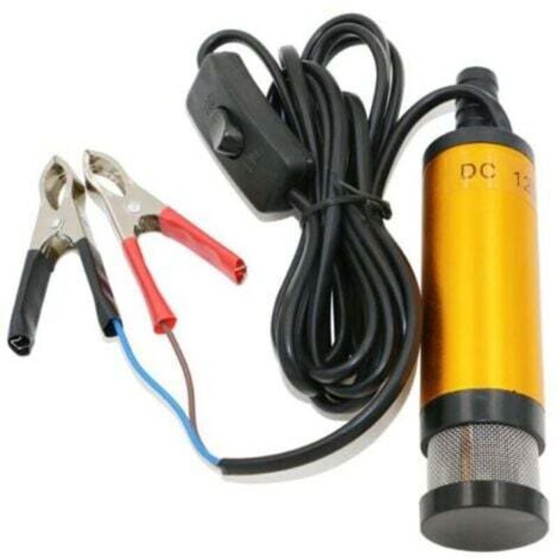 foto del prodotto lablanc pompa sommergibile da 12 v per il pompaggio di acqua diesel, pompa di trasferimento di acqua, olio e carburante diesel da 38 mm, pompa