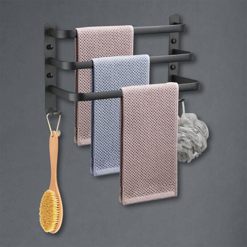 foto del prodotto lablanc portasciugamani da parete, portasciugamani da bagno, portasciugamani con ganci, portasciugamani in alluminio, portasciugamani per cucina,