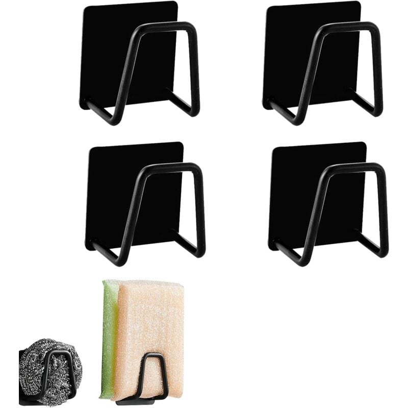 foto del prodotto lablanc portaspugna portaspugna per lavello da cucina, portaspugna autoadesivo in acciaio inox per spugne, portaspazzolino, strofinacci set