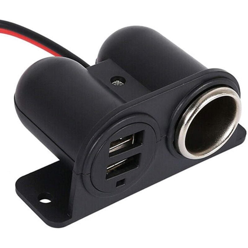 foto del prodotto lablanc presa accendisigari usb da 12v e 24v, splitter per accendisigari da 3,1a con doppia presa di alimentazione usb, per auto, camion, camper,