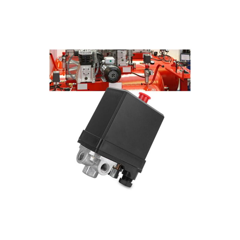 foto del prodotto lablanc pressostato g1 4 , valvola di controllo del pressostato verticale 380 v trifase 4 fori, ricambi per pressostato compressore d aria