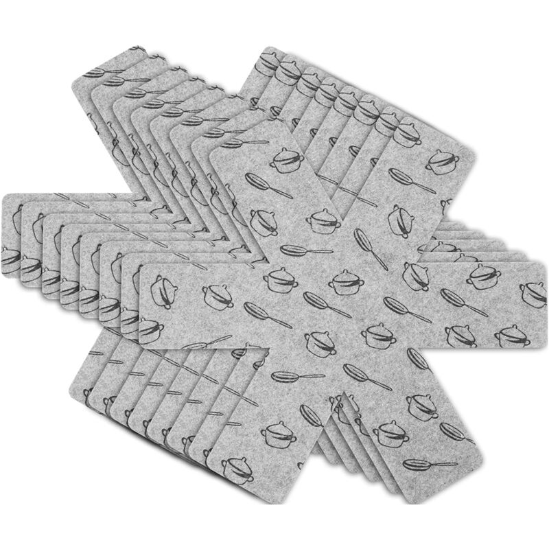 foto del prodotto lablanc protezioni per pentole e padelle, 8 pezzi 38 cm , distanziatori separati di alta qualit per proteggere le superfici della cucina ed