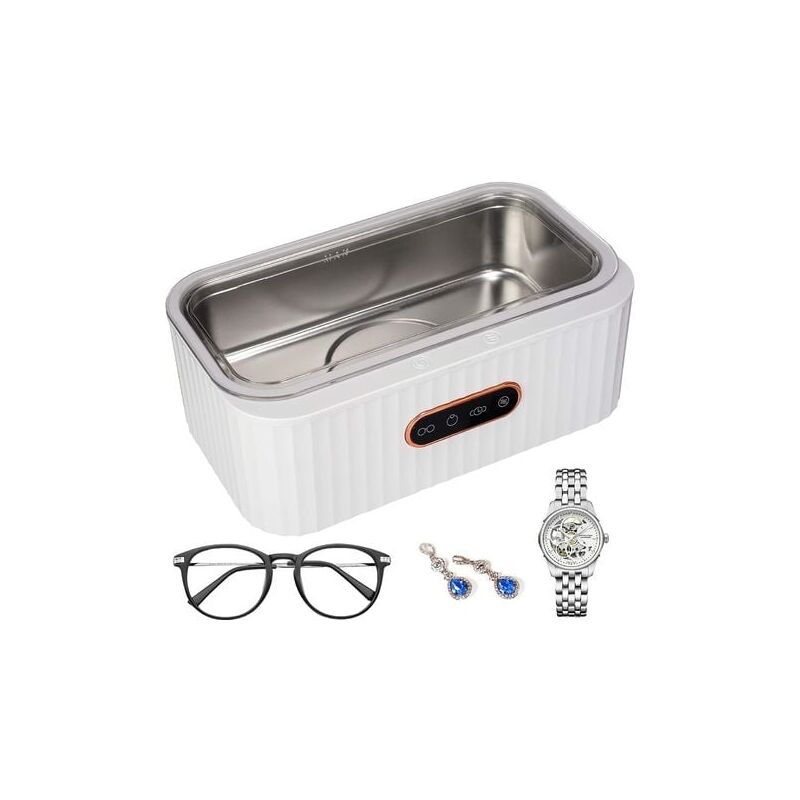 foto del prodotto lablanc pulitore a ultrasuoni da 400 ml, macchina per la pulizia a ultrasuoni professionale da 45 khz, con 4 modalit di pulizia, funzione touch,