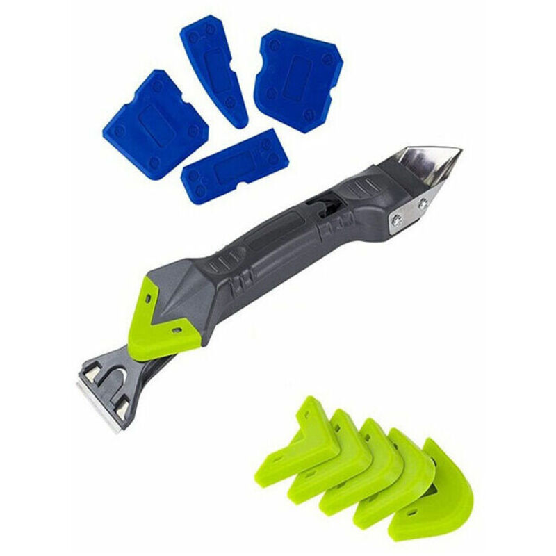 foto del prodotto lablanc raschietto lisciante per fughe in silicone kit 5 in 1 per silicone, 10 pezzi, 5 in 1, con raschietto per fughe in acciaio inossidabile,