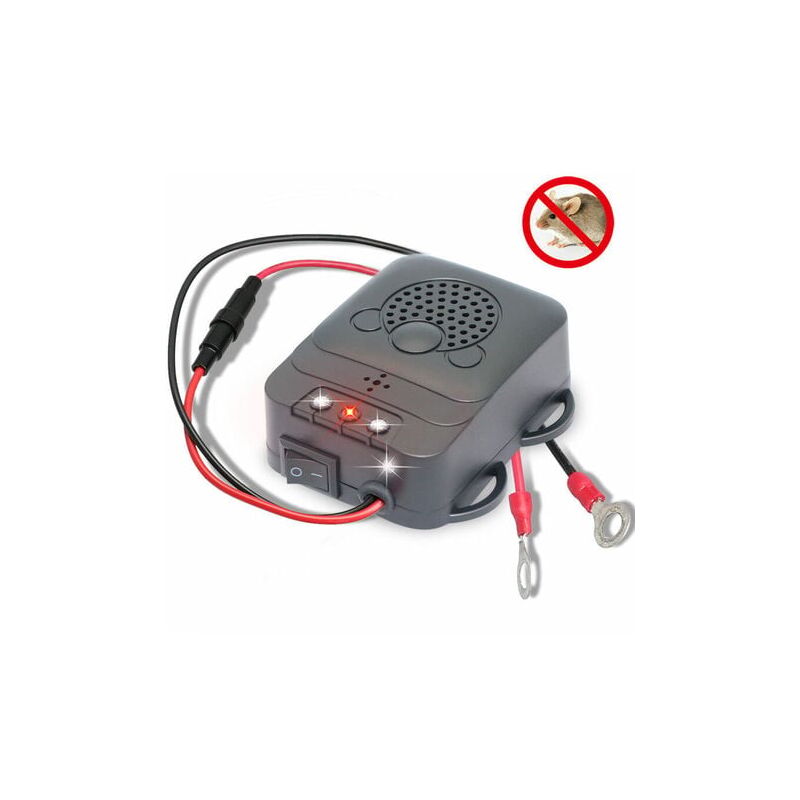 foto del prodotto lablanc repellente per auto a ultrasuoni, repellente elettronico per topi con luci stroboscopiche a led per auto, fienile, cucina