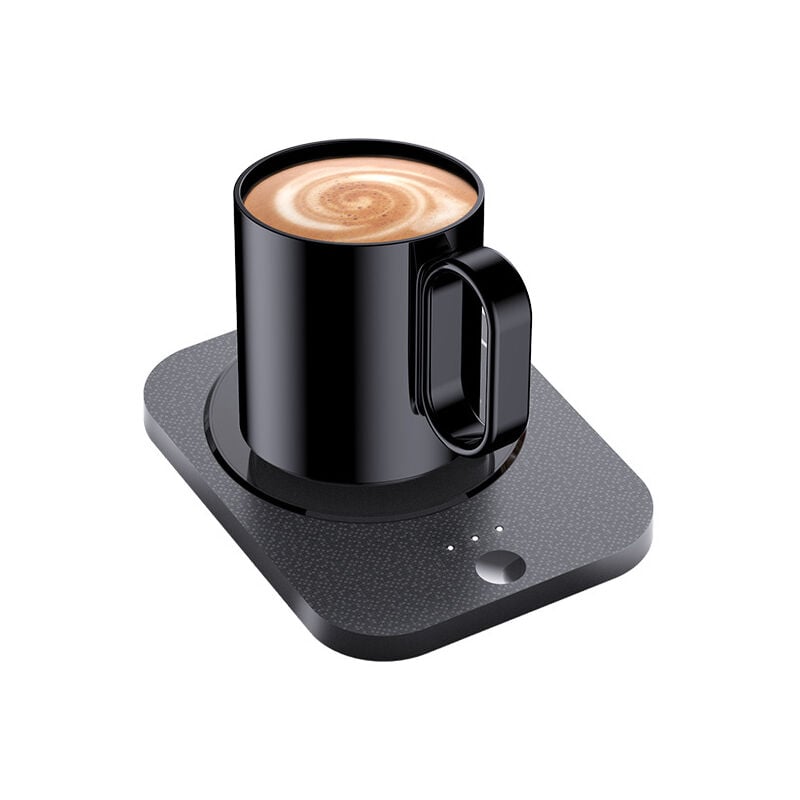 foto del prodotto lablanc scalda tazze tazza da caff elettrica riscaldata, temperatura costante 55 c, alimentazione usb, tazza in ceramica nera