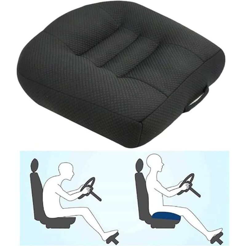 foto del prodotto lablanc seggiolino auto rialzato, seggiolino auto rialzato per adulti, cuscino di rialzo per seggiolino auto per sollievo e comfort con rete
